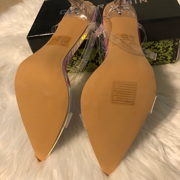 Iridescent Clear Strappy Heels - Picture 5 of 9